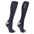 Hy Equestrian Elevate Allure Socks Pack of 2 #colour_navy