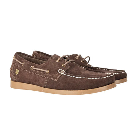 Hy Equestrian Savona Deck Shoes #colour_chocolate