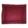 Benji & Flo Luxury Fleece Dog Bed #colour_merlot