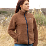 Hy Equestrian Elevate Style Teddy Fleece Jacket #colour_brown