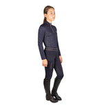 Hy Equestrian Elevate Allure Mizs Riding Tights #colour_navy-rose-gold