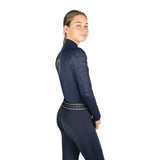 Hy Equestrian Elevate Allure Mizs Base Layer #colour_navy-rose-gold