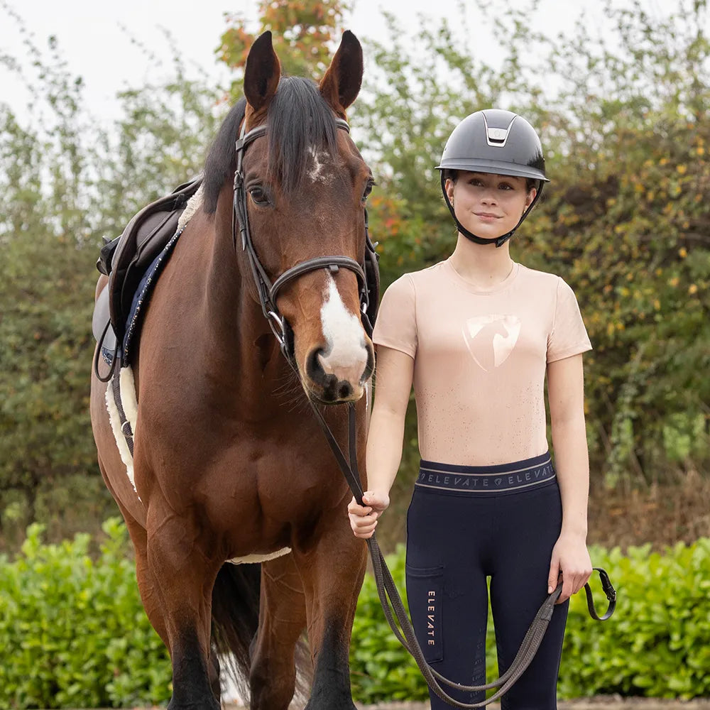 Hy Equestrian Elevate Allure Mizs T-Shirt #colour_maple-sugar