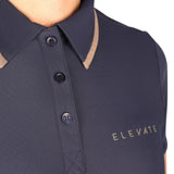 Hy Equestrian Ladies Elevate Allure Polo #colour_navy-fosil