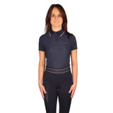 Hy Equestrian Ladies Elevate Allure Polo #colour_navy-fosil