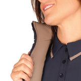 Hy Equestrian Ladies Elevate Country Teddy Fleece Gilet #colour_navy