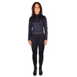 Hy Equestrian Ladies Elevate Allure Base Layer #colour_navy-gun-metal-grey