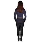 Hy Equestrian Ladies Elevate Allure Base Layer #colour_navy-gun-metal-grey