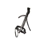 ProPresicce Pelle Crank Leather Bridle by Hy Equestrian #colour_black-silver