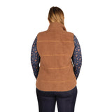 Hy Equestrian Elevate Style Teddy Fleece Gilet #colour_brown