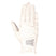 Hy Equestrian Shimmer Riding Gloves #colour_white-with-navy-rose-gold-diamantos