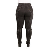 Hy Equestrian Elevate Style Denim Breeches #colour_black