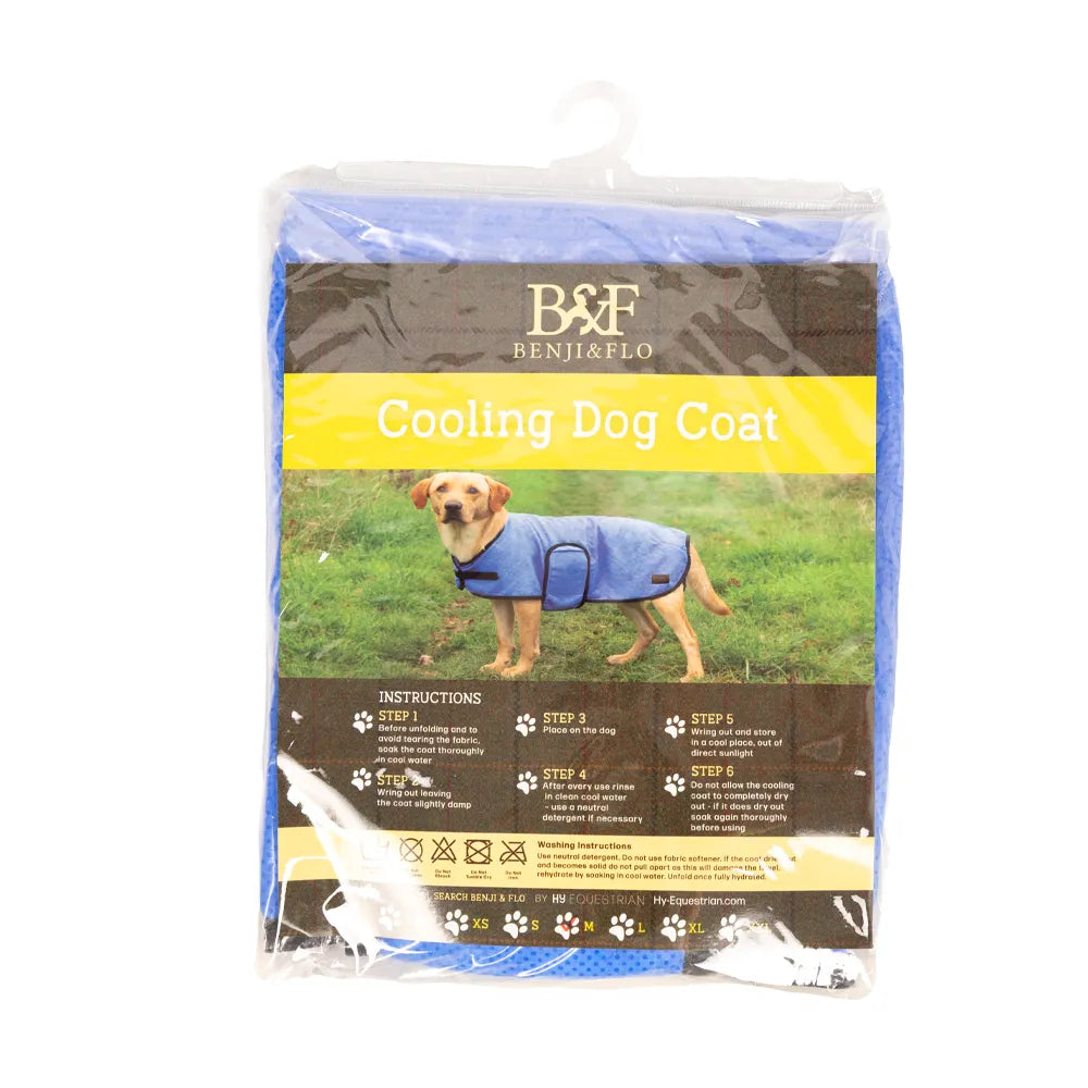 Benji & Flo Cooling Dog Coat #colour_blue