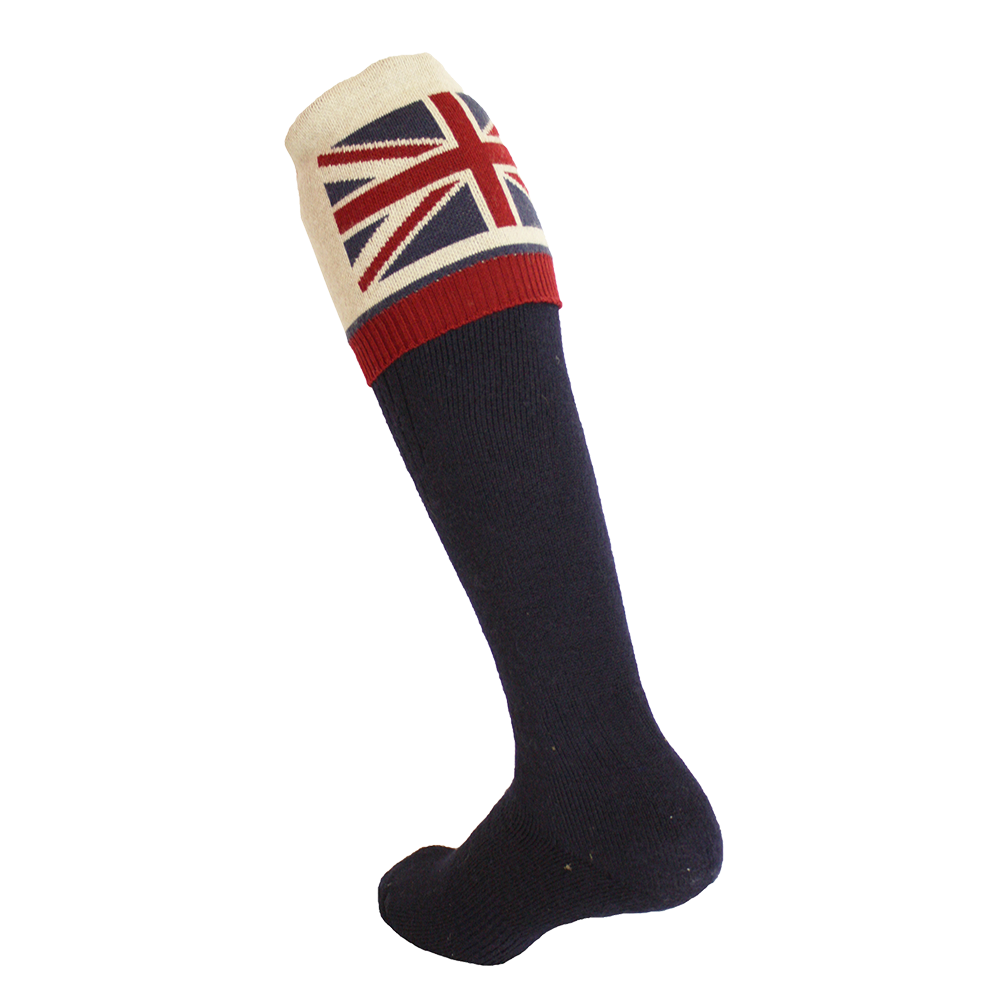 Waring Brooke Union Jack Socks #colour_navy