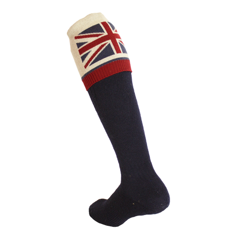 Waring Brooke Union Jack Socks #colour_navy