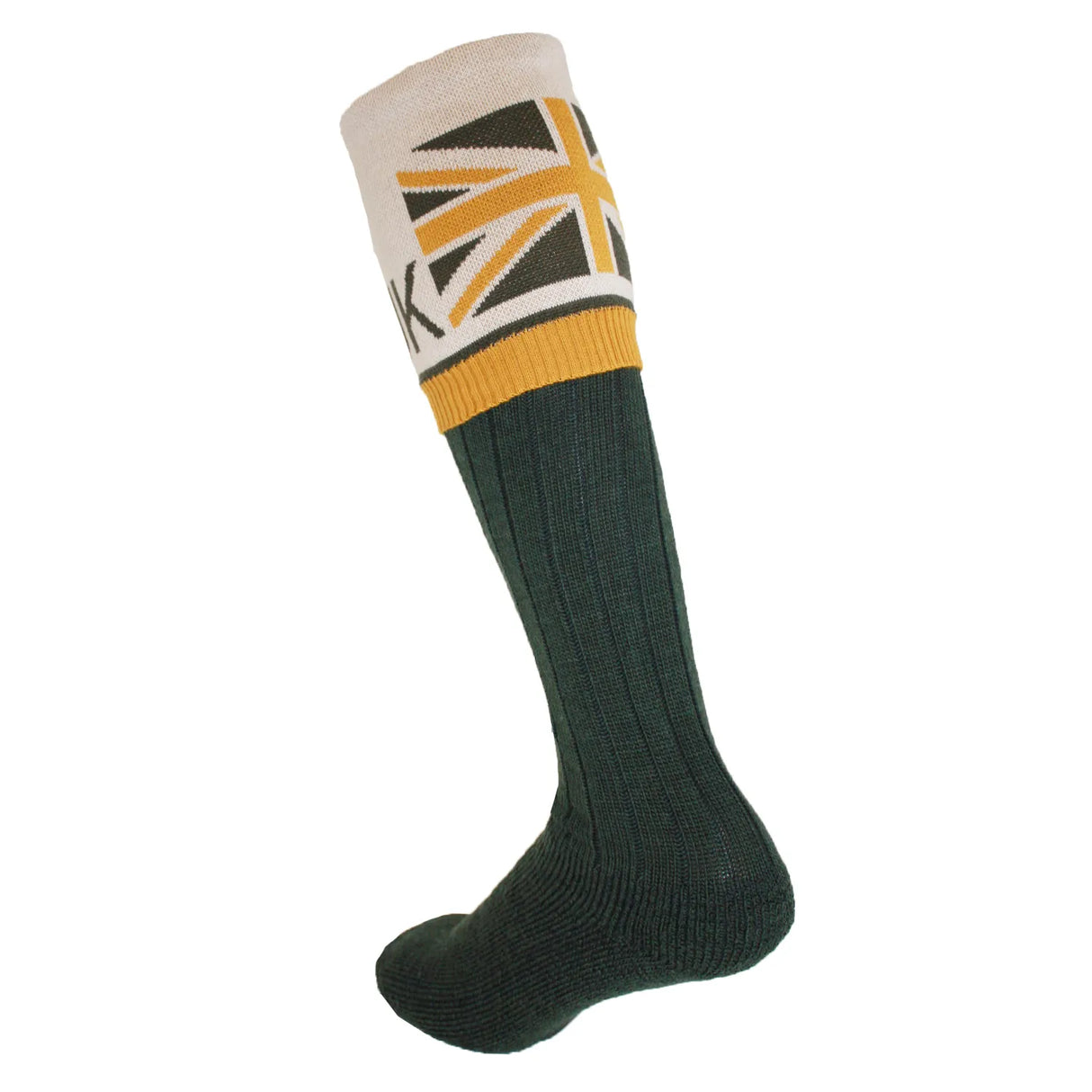 Waring Brooke Union Jack Socks #colour_green