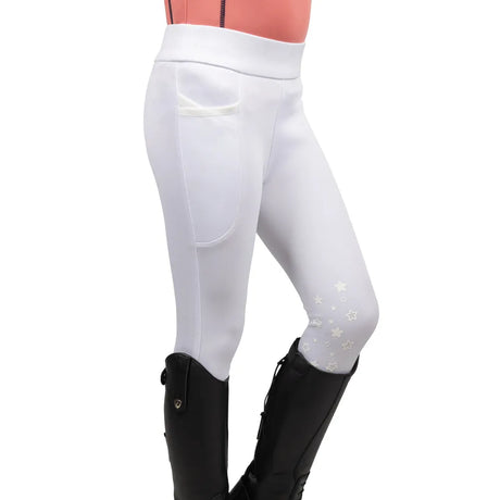 Elevate Selena Riding Tights By Little Rider #colour_white