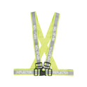 Reflector Adjustable Harness by Hy Equestrian #colour_yellow