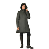 Weatherbeeta Ladies All Purpose Waterproof Longline Equestrian Jacket #colour_midnight-green