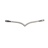 ProPresicce Signature V Diamante Browband by Hy Equestrian #colour_black-with-black-silver-diamantes