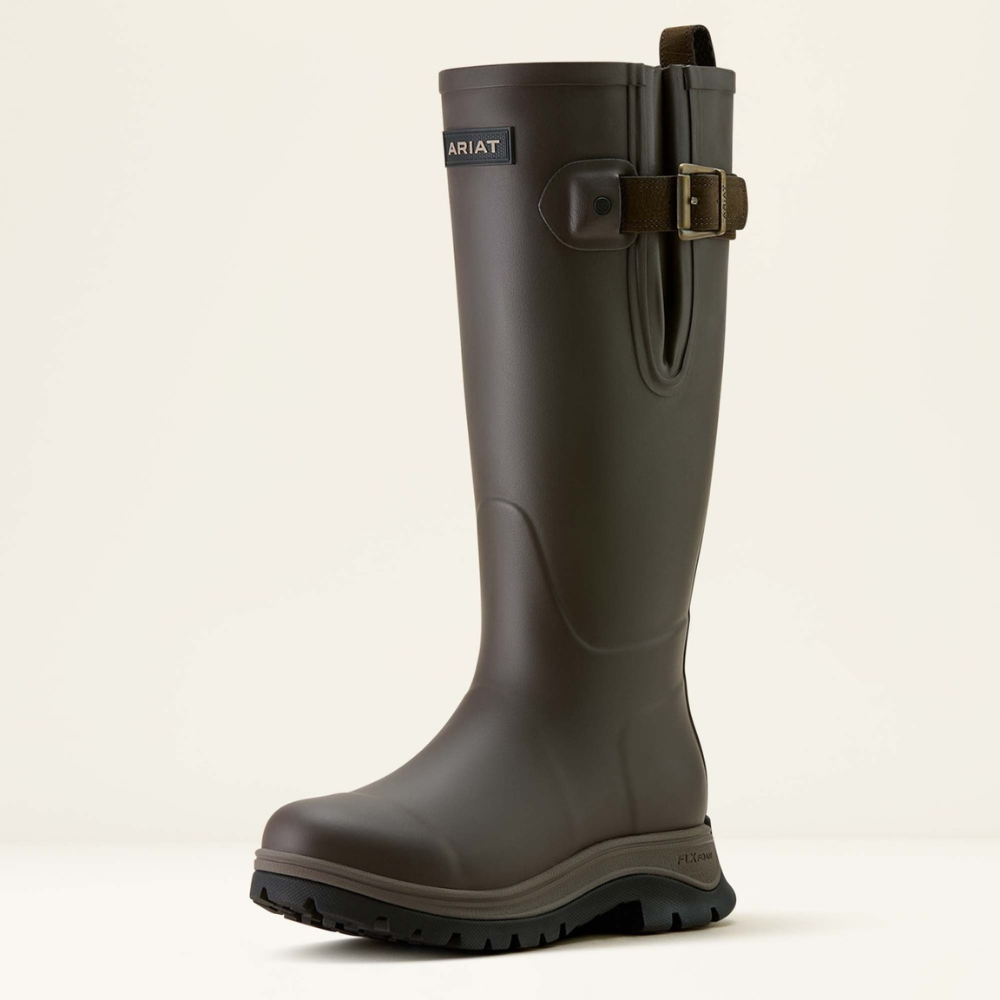 Ariat Women's Woodstock Rubber Boot  #colour_bracken-brown