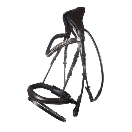 HKM Bridle -Arezzo- #colour_dark-brown