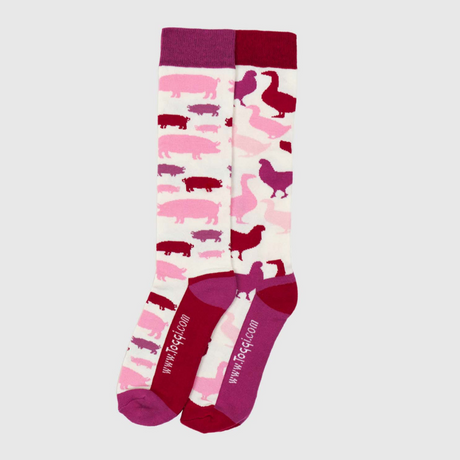 Toggi Farm Animal Socks 2 Pack #colour_pink