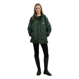 EQUIDRY Children's Thin Fleece Shortie #colour_black-forest-green