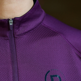 Dublin Ladies Breathable Long Sleeve Riding Top #colour_purple-violet