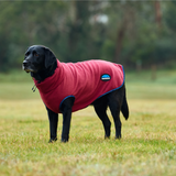 Weatherbeeta Comfitec Fleece Zip Dog Coat #colour_burgundy-navy