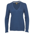 Toggi Ladies Whitfield V Neck Cotton Jumper #colour_peacock-blue