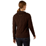 Ariat Women's Alamere 1/2 Zip Sweater #colour_coffee-bean