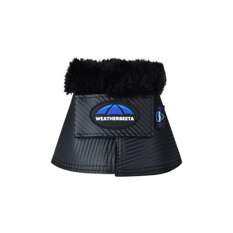 Weatherbeeta Tough-Tec Fleece Trim Bell Boots #colour_black