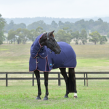 Weatherbeeta Comfitec Essential 50G Detach-A-Neck Turnout #colour_navy-burgundy
