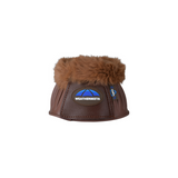 Weatherbeeta Tough-Tec Prime Fleece Trim Rubber Bell Boots #colour_brown-brown