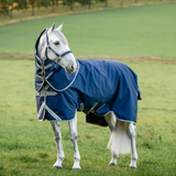 Horseware Ireland Amigo 1200D FieldSafe Plus 0g Turnout Rug #colour_navy-titanium-grey-silver