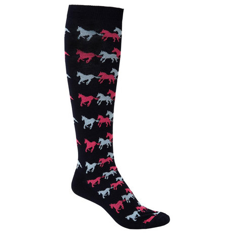 Mountain Horse Children's Running Horse Socks #colour_navy