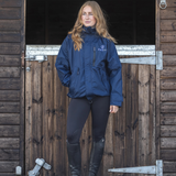 EQUIDRY Women's Shortie Mesh Lining Mac #colour_navy