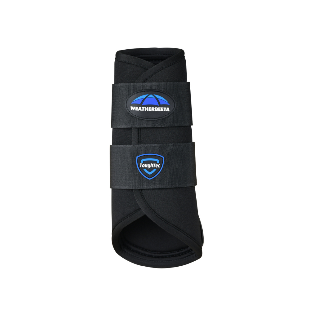Weatherbeeta Tough-Tec Prime Brushing Boots #colour_black-black