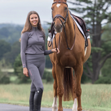 EQUIDRY Women's Water Repellent Leggings #colour_grey-pink