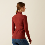 Ariat Women's Lowell 3.0 1/4 Zip Baselayer #colour_madder-brown