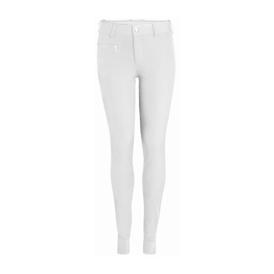 Mountain Horse Children's Crown Knee Grip Breeches #colour_white