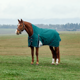 Weatherbeeta Comfitec Plus Dynamic 100G High Neck Turnout #colour_forest-green-navy