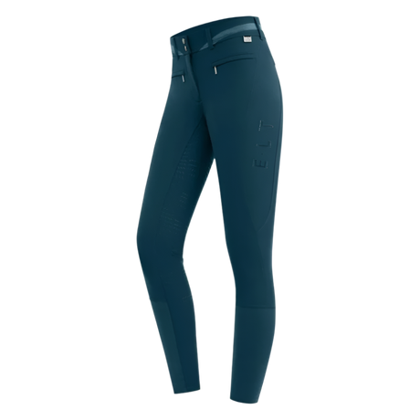 E.L.T Ladies Maja Glam Curved High Waist Breeches #colour_petrol-blue