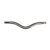 ProPresicce Signature Curved Diamante Browband by Hy Equestrian #colour_black-with-silver-diamantes