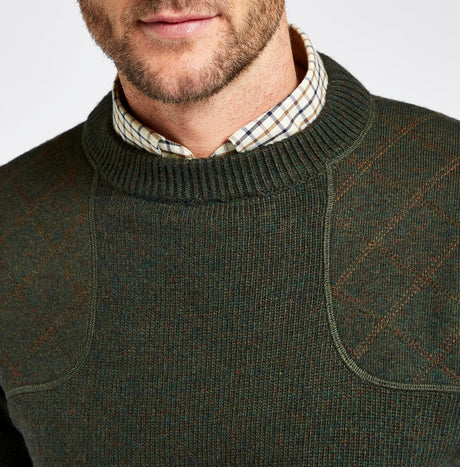 Dubarry Mens Clarinbridge Crew Neck Sweatshirt #Colour_olive