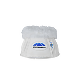 Weatherbeeta Tough-Tec Prime Fleece Trim Rubber Bell Boots #colour_white-white