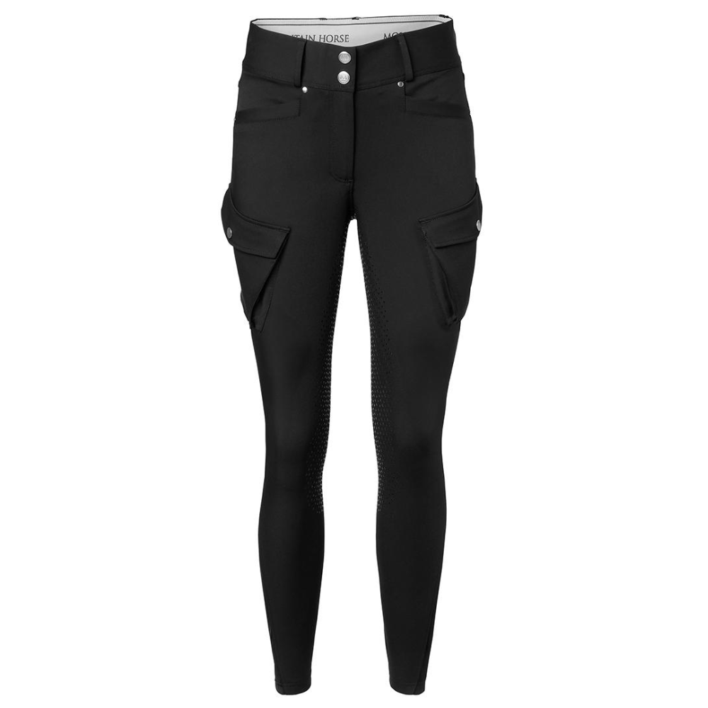 Mountain Horse Estelle Cargo Full Seat Breeches #colour_black