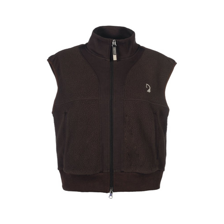 HKM Ladies Vest -Arezzo Teddy- #colour_dark-brown