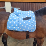 Supreme Products Ride on Dotty Fleece Saddle Cover #colour_beautiful-blue